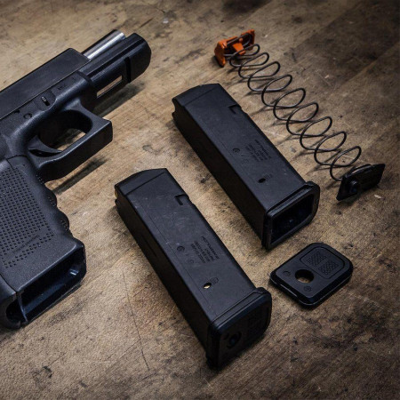 Полимерный магазин Magpul на 15 патронов 9x19mm для GLOCK G19. PMAG 15 GL9. Цвет: Черный, MAG550