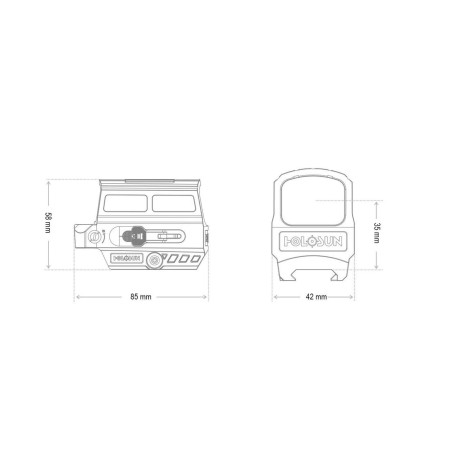 Коллиматорный прицел Holosun Enclosed HS512C: