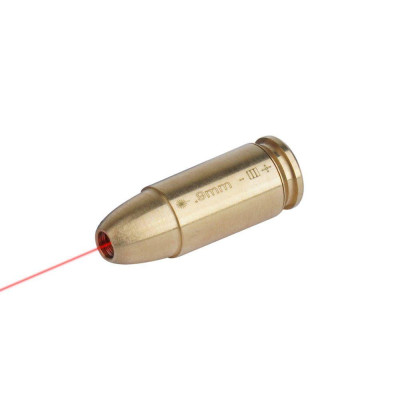 Лазерный патрон для холодной пристрелки 9 мм Red Laser Brass Vector Optics SCBCR-11 Red Laser Brass Vector Opt