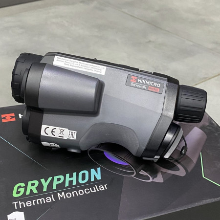 Тепловізійний монокуляр HikMicro Gryphon GH35L LRF, 1800 м, 35 мм, лазерний далекомір (600 м), цифрова камера 1080p, Wi-Fi