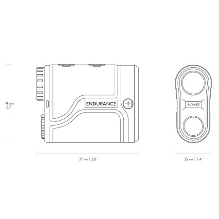 Дальномер лазерный Hawke Endurance 1500 OLED 6x21, 1500 м