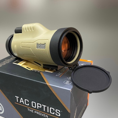 Монокуляр Bushnell Legend Ultra HD Tactical 10х42 з прицільною сіткою Mil-Hash, захищений всепогодний тактичний монокуляр