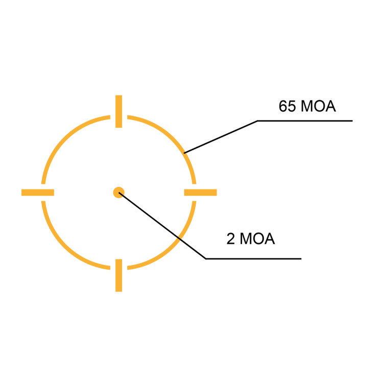 Коллиматорный прицел (коллиматор) Holosun Micro HE503R-GD. Цвет: Черный,