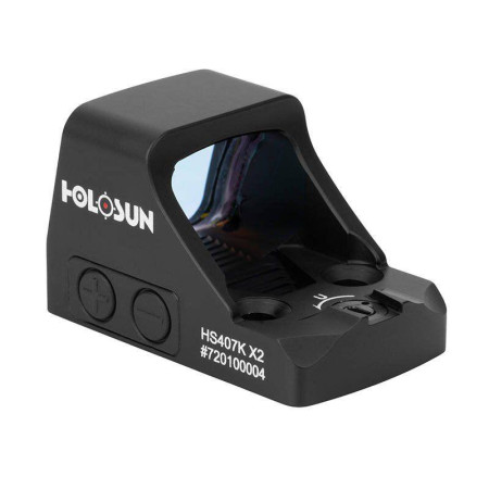 Субкомпактный пистолетный коллиматорный прицел (коллиматор) Holosun Open Reflex HS407K X2 6MOA. Цвет: Черный,