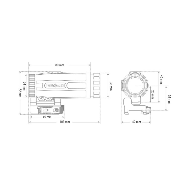 Увеличитель (магнифер) Holosun HM3X.