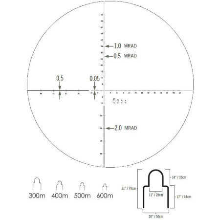 Монокуляр Vortex SOLO® R/T 8х36 с дальномерной сеткой MRAD