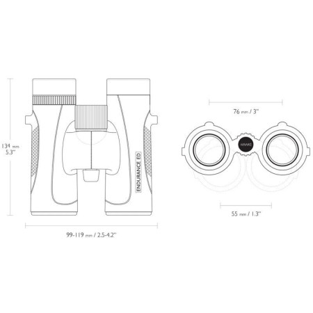 Бінокль Hawke Endurance ED 8х32 ц: чорний