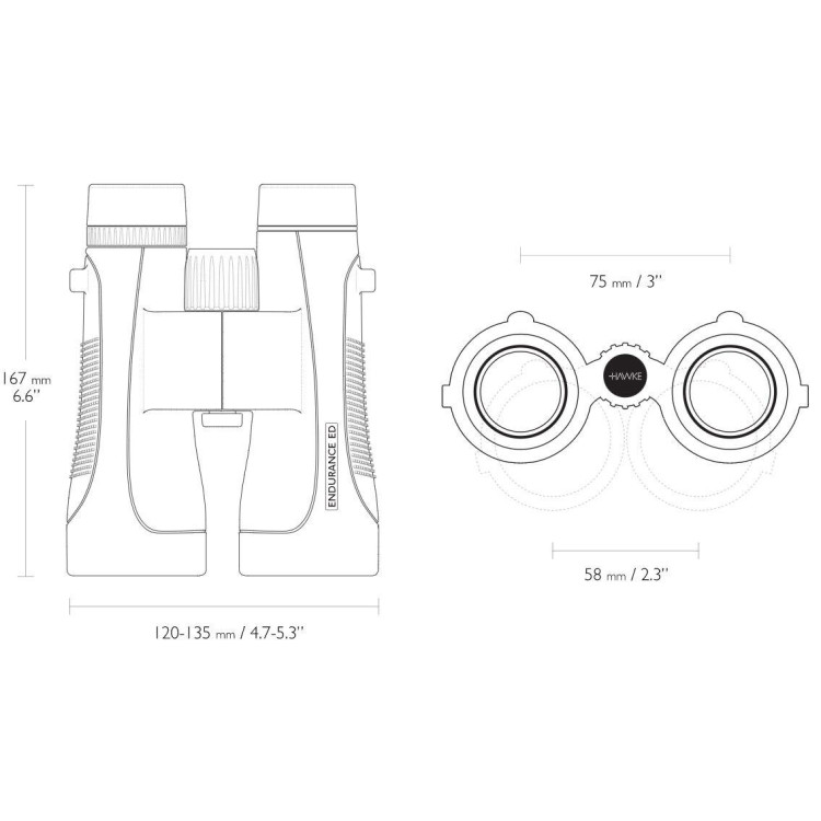 Бинокль Hawke Endurance ED 12х50 Black
