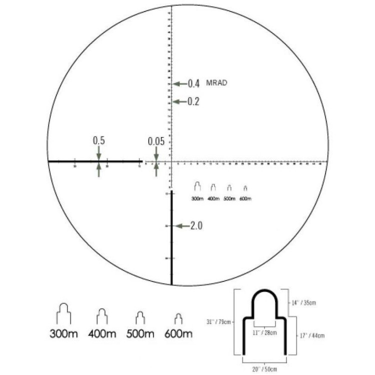 Бінокль Vortex Ranger HD 10х50 з далекомірної сіткою MRAD