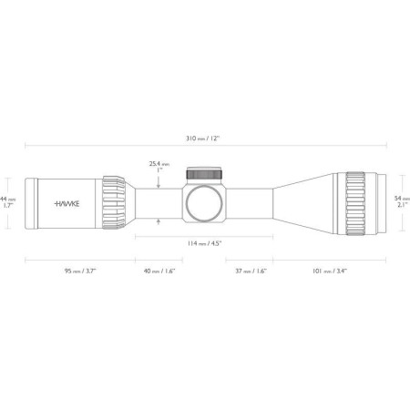 Прицел оптический Hawke Airmax 3-9х40 c сеткой AMX