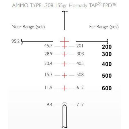 Прицел оптический Hawke Vantage 30 WA 3-9x42 сетка 223/308 с подсветкой