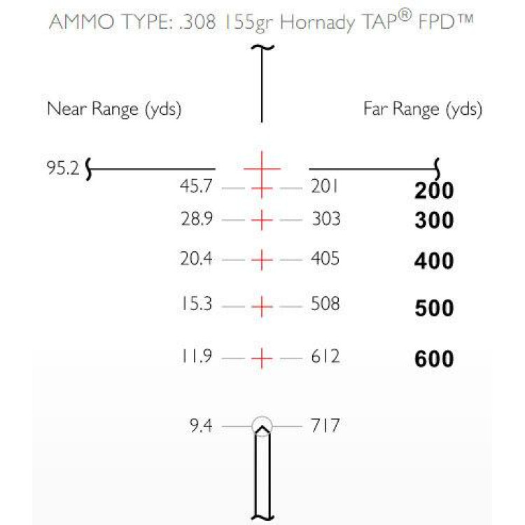 Приціл оптичний Hawke Vantage 30 WA 3-9x42 сітка 223/308 з підсвічуванням