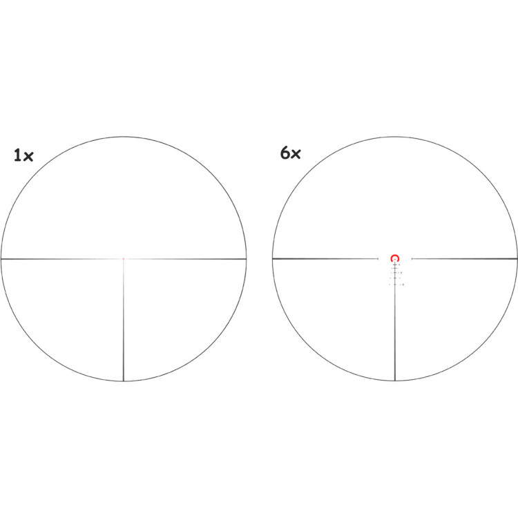 Прицел оптический Vector Optics Continental 1-6x28. Сетка BDС с подсветкой