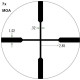 Прицел оптический Vortex Crossfire II 2-7x32 Scout Scope с сеткой V-Plex (MOA)