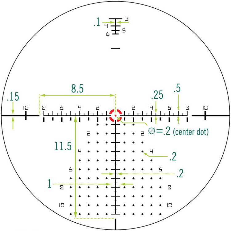 Прицел оптический Vortex Razor HD Gen IIІ 1-10x24 F1 с сеткой EBR-9 с подсветкой