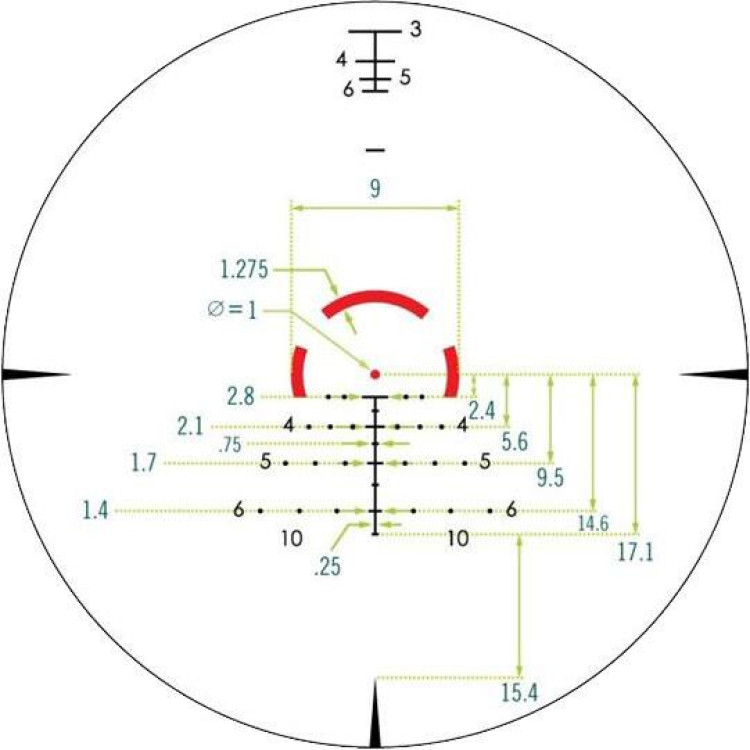 Прицел оптический Vortex Strike Eagle 1-8x24 сетка AR-BDC3 c подсветкой