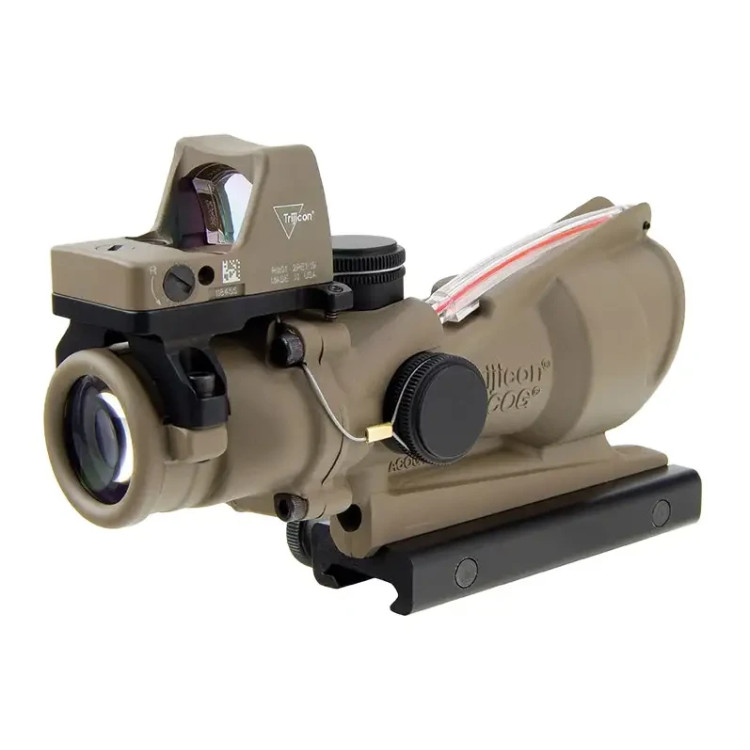 Прицел Trijicon ACOG 4x32 сетка .223 Red Chevron/RMR Type 2 3.25 MOA. FDE