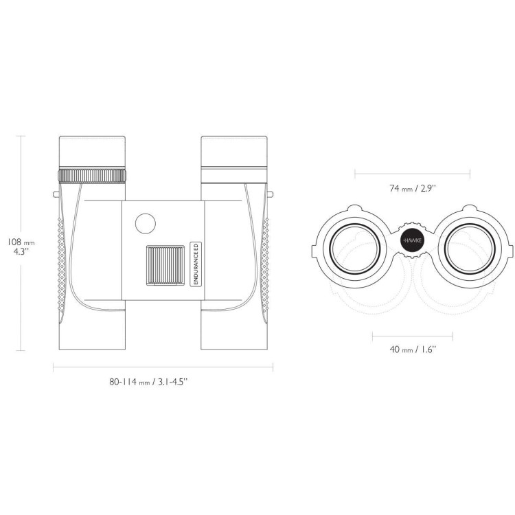 Бинокль Hawke Endurance ED 8х25 Green