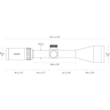 Приціл оптичний Hawke Vantage 3-9х40 сітка 22 LR Subsonic з підсвічуванням