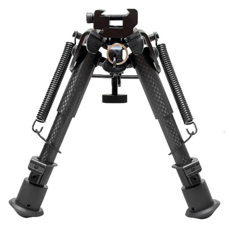 Сошки Buvele Carbon Bipod на антабку (висота 15.2 - 22.9 см) з перехідником на Weaver/Picatinny