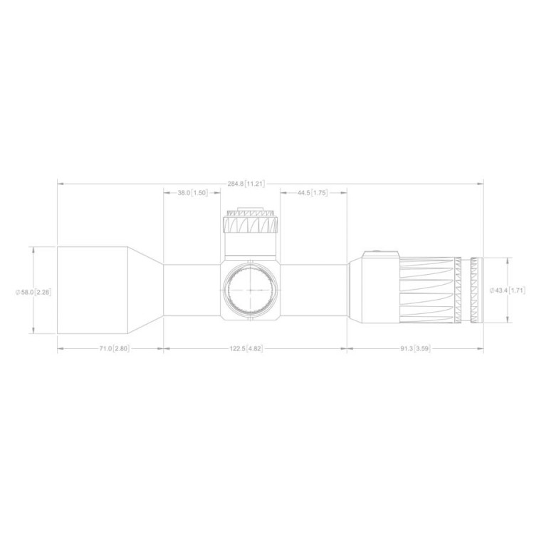 Оптичний приціл EOTech Vudu 5-25x50 FFP H59 MRAD