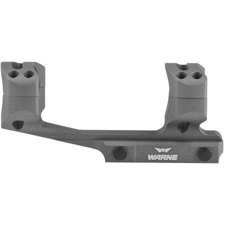 Крепление-моноблок Warne X-Skeleton Mount. d - 30 мм. Ultra High. Weaver/Picatinny. Серый