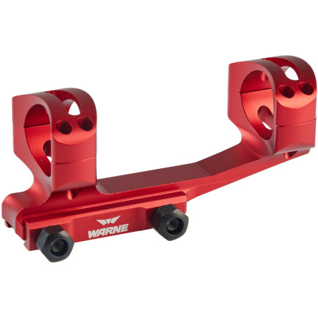 Крепление-моноблок Warne X-Skeleton Mount. d - 30 мм. Ultra High. Weaver/Picatinny. Красный
