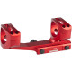 Крепление-моноблок Warne X-Skeleton Mount. d - 30 мм. Ultra High. Weaver/Picatinny. Красный
