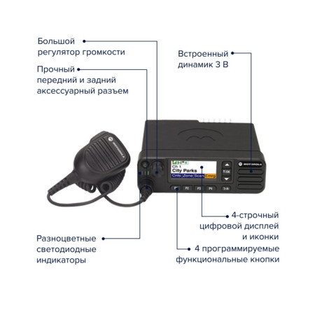 Рация Motorola DM4601 VHF с шифрованием AES256 bit