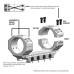 Кріплення-моноблок Warne X-Skeleton Mount. d - 30 мм. Ultra High. Weaver/Picatinny