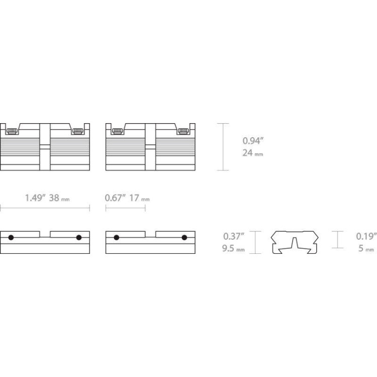 Адаптер роздільний Hawke Adaptor Base 11 мм - Weaver