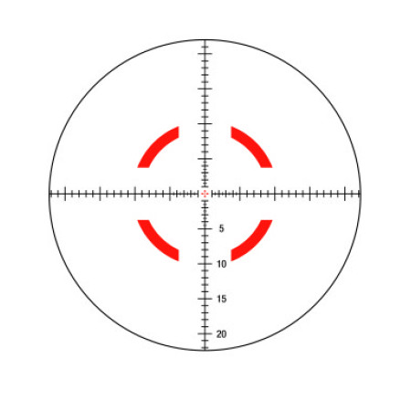 Приціл оптичний TRIJICON VCOG 1-8x28; Red MRAD Crosshair