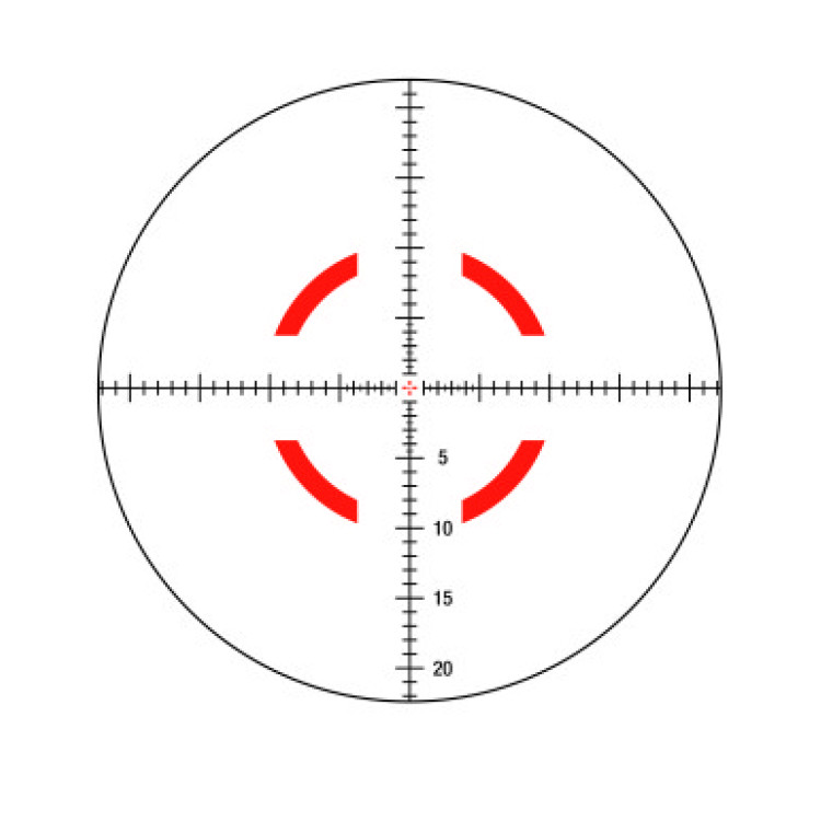 Приціл оптичний TRIJICON VCOG 1-8x28; Red MRAD Crosshair