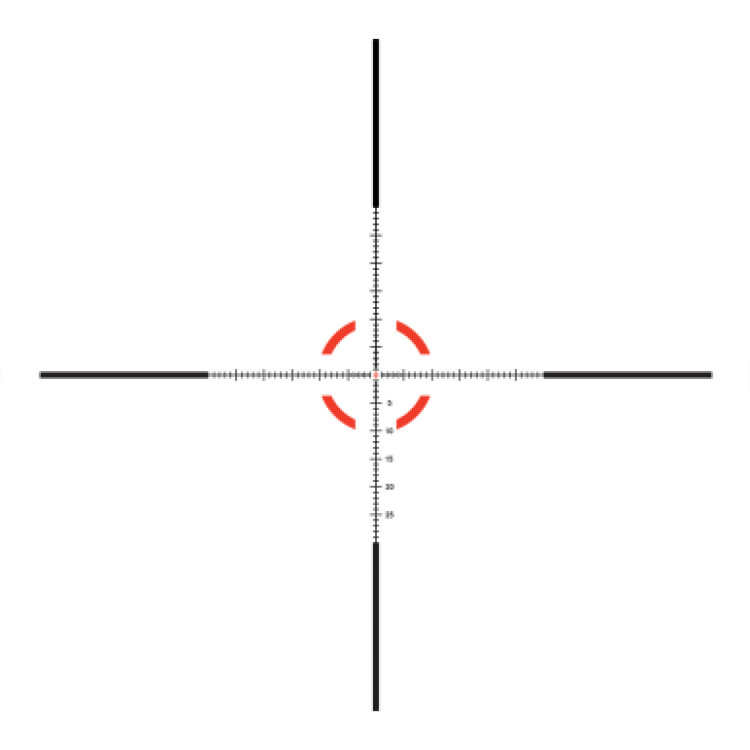 Прицел оптический TRIJICON Credo 1-8x28 Red/Green MRAD Segmented Circle