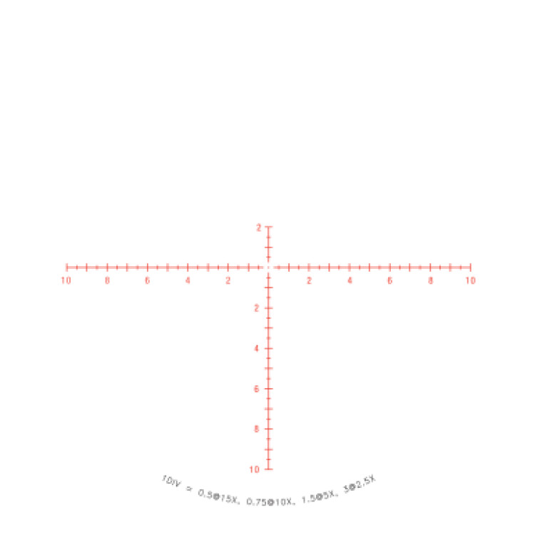 Прицел оптический TRIJICON Credo 2.5-15x56 MRAD 30mm Crosshair SFP Red