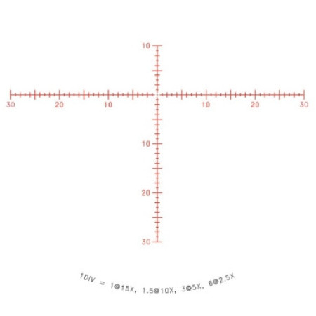 Приціл оптичний TRIJICON Credo HX 2.5-15x56 MOA 30mm Crosshair SFP Red