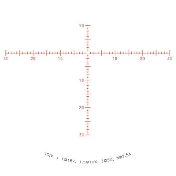 Приціл оптичний TRIJICON Credo HX 2.5-15x56 MOA 30mm Crosshair SFP Red