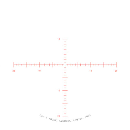 Прицел оптический TRIJICON Tenmile HX 5-25x50 MOA Crosshair SFP Red