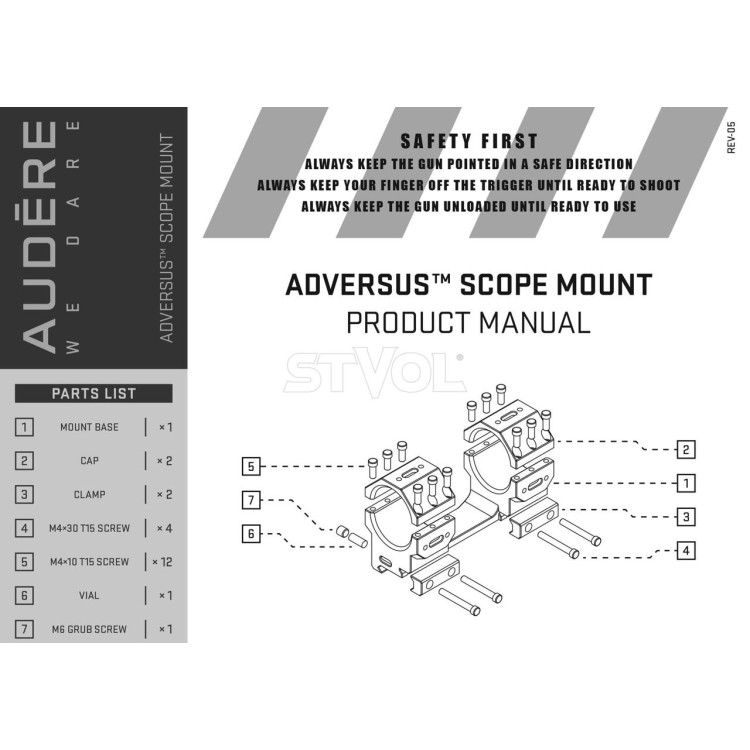 Моноблок AUDERE Adversus Gen 2 Diam 34 H38 20 MOA