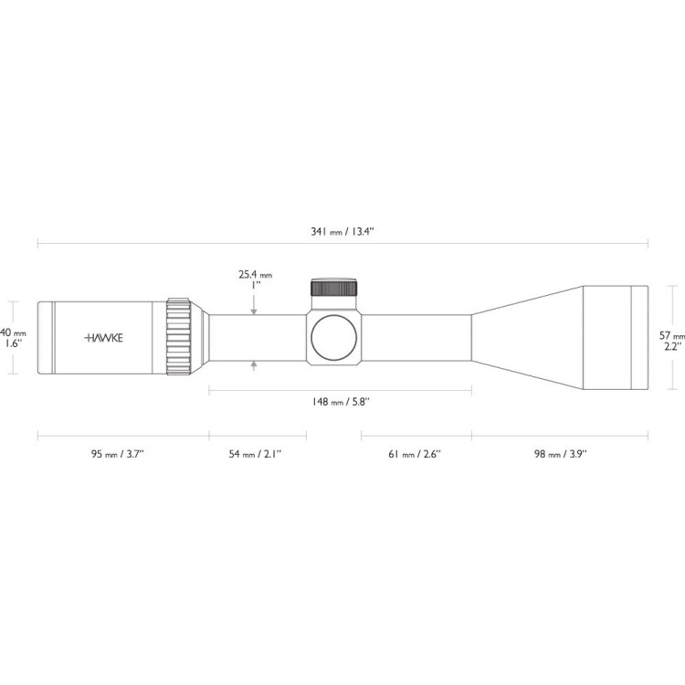 Прицел оптический Hawke Vantage 3-9х40 сетка 22 LR Subsonic с подсветкой