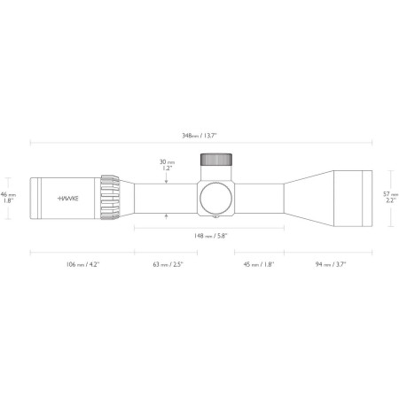 Прицел оптический Hawke Airmax Compact 6-24x50 SF сетка AMX с подсветкой