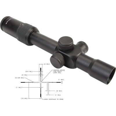 Прицел U.S. Optics SR-8C 1-8x27 F1 марка 8C с подсветкой. МРАД