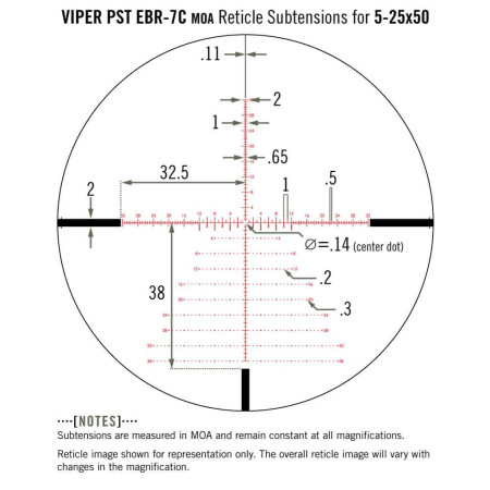 Приціл Vortex Viper PST Gen II 5-25x50 FFP сітка EBR-2C (MRAD)