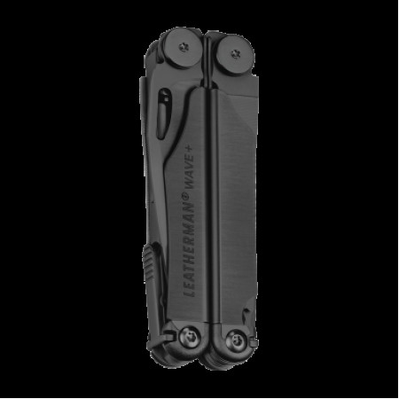 Мультиинструмент LEATHERMAN WAVE PLUS BLACK, синтетический чехол Molle, карт. коробка