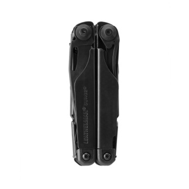 Мультиинструмент LEATHERMAN Surge BLACK, синтетический чехол, картонная коробка