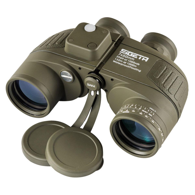 Бінокль SIGETA Admiral 7x50 Military floating/compass/reticle морський