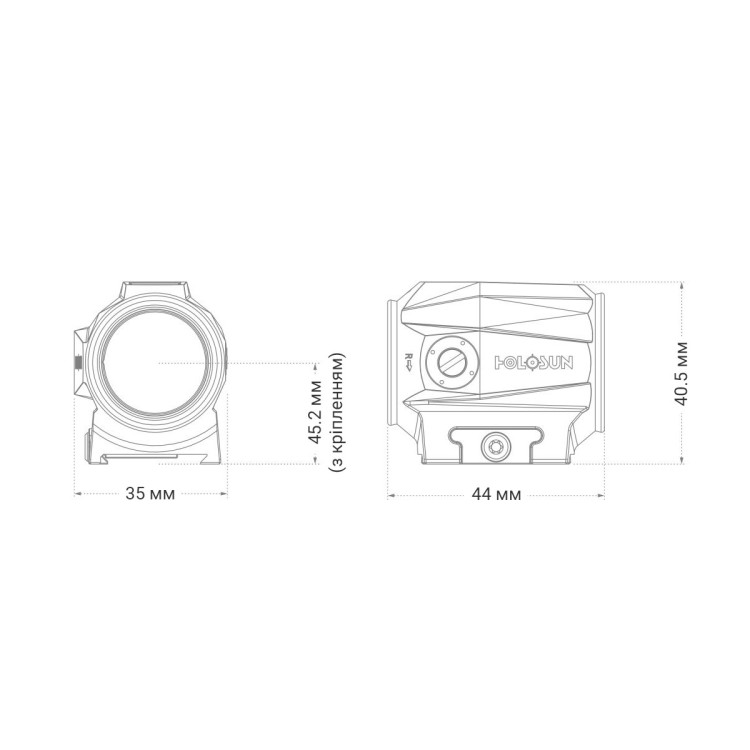 Коллиматорный прицел HOLOSUN SCRS RD MRS