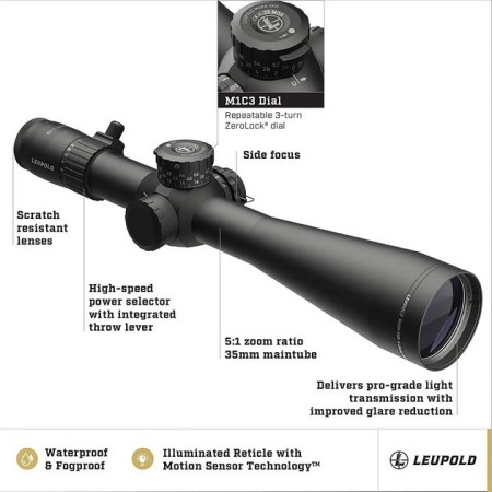 Приціл оптичний LEUPOLD MARK 5HD 5-25x56 (35mm) M1C3 FFP PR2-MOA