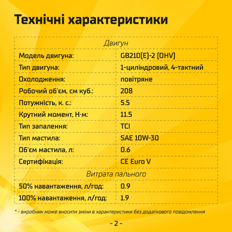 Бензиновий генератор на 2.5 кВт MB3000E-A