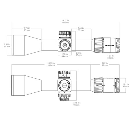 Оптический прицел Vector Optics Taurus 3-24x56 (34 мм) illum. SFP ED